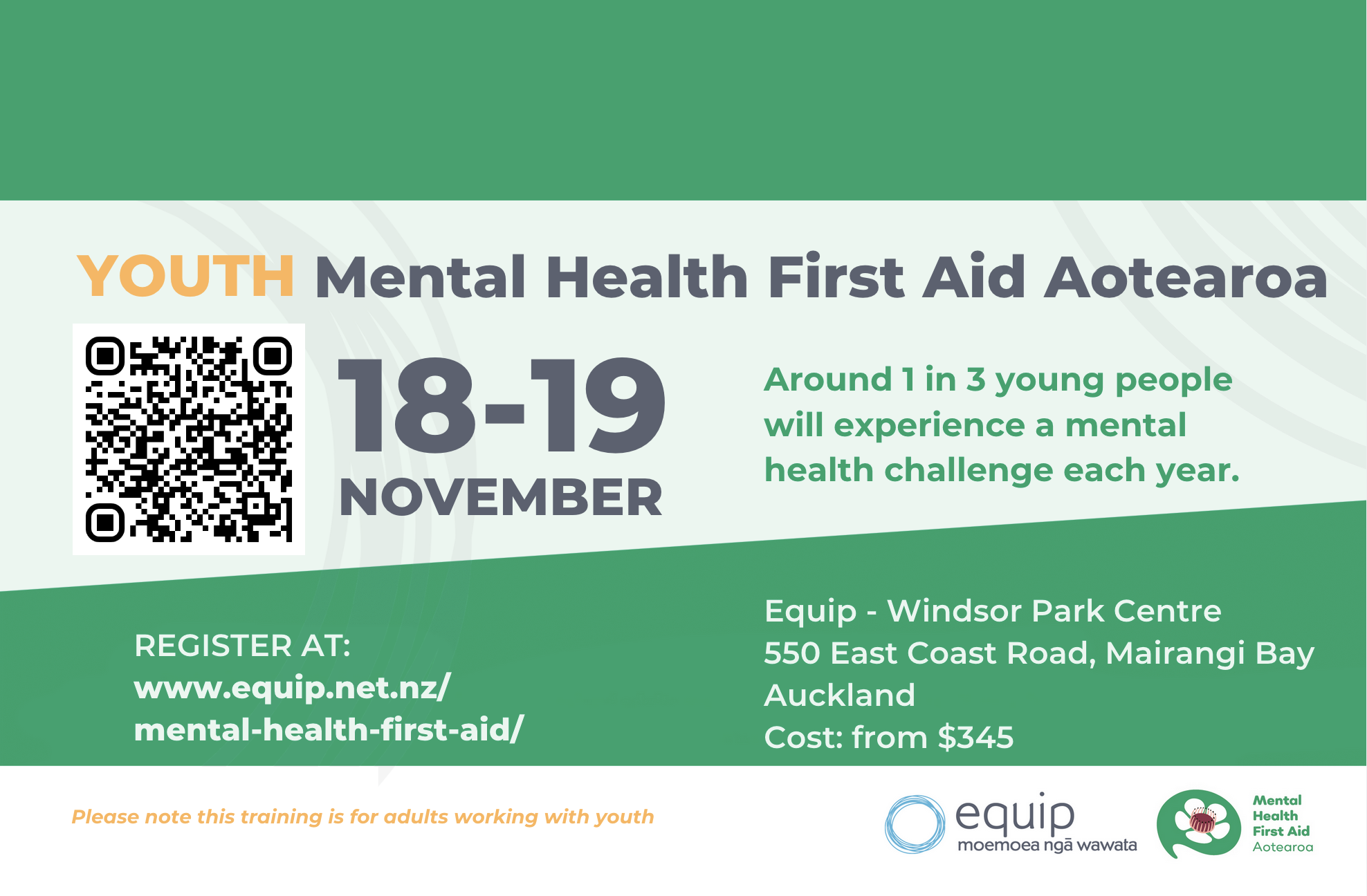 YOUTH Mental Health First Aid Aotearoa Training Education Gazette